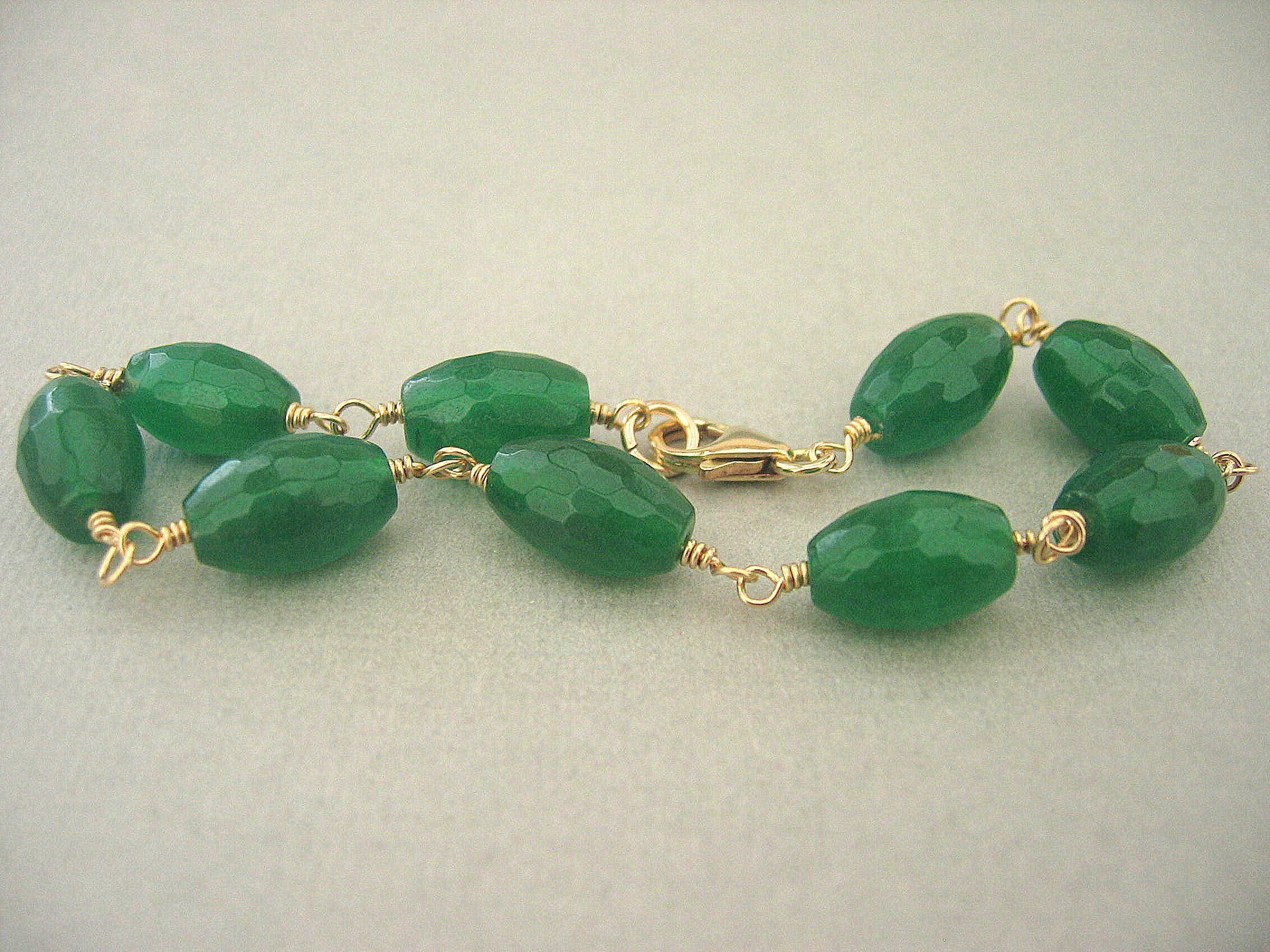 Spring Green Quartz Bracelet, Gemstone Jewelry on Luulla